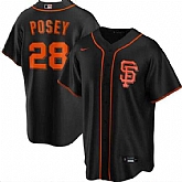 Giants 28 Buster Posey Black 2020 Nike Cool Base Jersey Dzhi,baseball caps,new era cap wholesale,wholesale hats